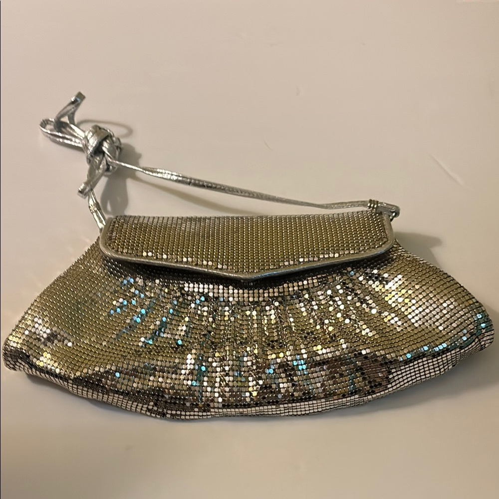 Whiting & Davis Silver Clutch with Vintage-Inspired Design